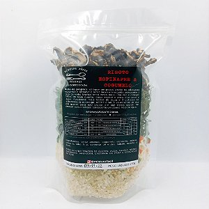 RISOTO ESPINAFRE E COGUMELOS