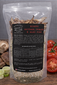 RISOTO SHITAKE, TOMATE & ALHO PORÓ