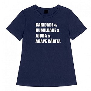 Baby Look Feminina Básica Ágape Cárita | Motivos