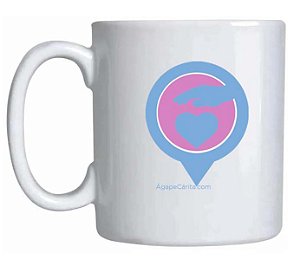 Caneca  Ágape Cárita.com | Pin AC | Logo Ágape Cárita