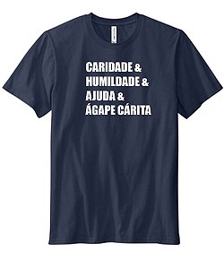 Camiseta Masculina Básica Ágape Cárita | Motivos White