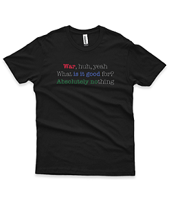 Ágape Carita®️ War ::: Camiseta Exclusiva ::: Preta