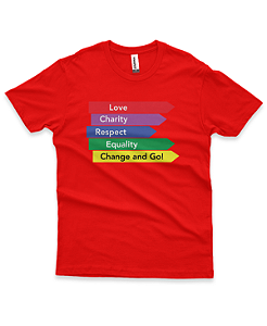 Ágape Carita®️ Chang and Go ::: Camiseta Exclusiva ::: Vermelha