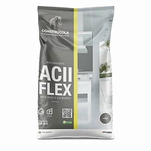 Argamassa Interna/Externa ACII Flexível Cinza 20kg - Construcola
