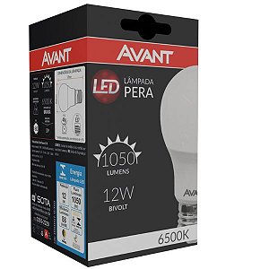 LAMPADA LED BRANCA 6500K 12W AVANT