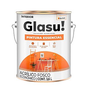 Tinta Acrílica Glasu Branco Fosco 3,600L