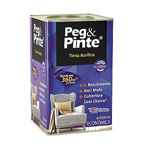 Tinta Acrílica Peg & Pinte Branco Fosco 18L