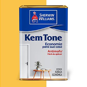 TINTA KEMTONE AMARELO SOL 18L - SHERWIN-WILLIAMS