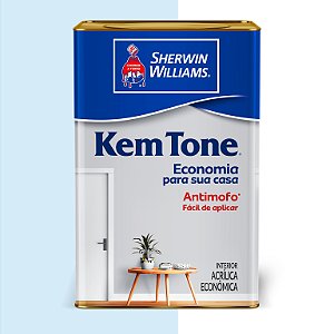 TINTA KEMTONE AZUL HORTENSIA 18L - SHERWIN-WILLIAMS