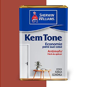 TINTA KEMTONE VERMELHO RUSTICO 18L - SHERWIN-WILLIAMS
