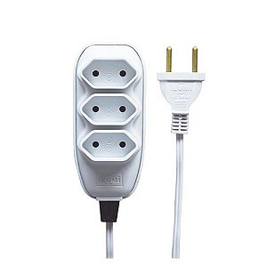 EXTENSAO 3 TOMADAS 10 METROS (2 PINOS PP 2x0,75mm) - ILUMI