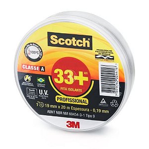 FITA ISOLANTE SCOTCH 33+ (19X20M) - 3M