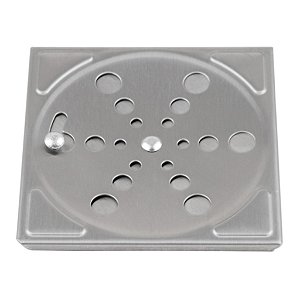 GRELHA 15X15 ACO INOX COM CAIXILHO 18115 - LEAO METAIS