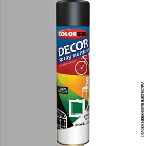 TINTA SPRAY DECOR CINZA 360ML         -COLORGIN
