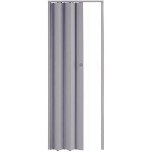PORTA SANFONADA 62 CM CINZA CLARO