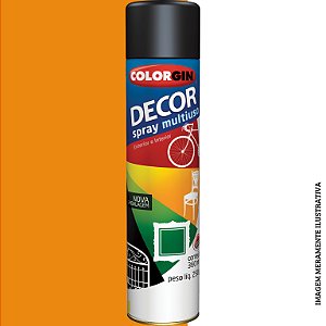 TINTA SPRAY DECOR LARANJA 360ML          -COLORGIN
