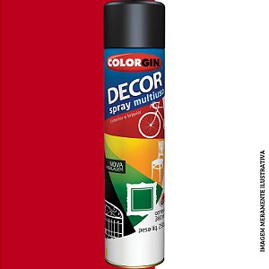 TINTA SPRAY DECOR VERMELHO 360ML         -COLORGIN