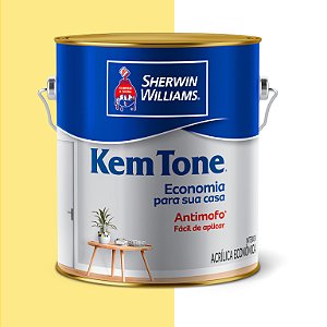 TINTA KEMTONE AMARELO CANARIO 3,600L - SHERWIN-WILLIAMS