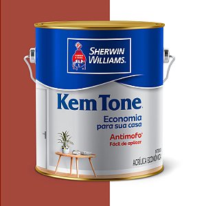 TINTA KEMTONE VERMELHO RUSTICO 3,600L - SHERWIN-WILLIAMS