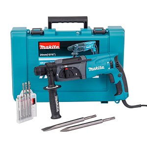 MARTELETE COMBINADO - 800 W - 2,7 J - HR2470- SDS-PLUS - Maleta - 2,9 Kg - Makita
