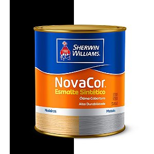TINTA ESMALTE PRETO 3,600ml NOVACOR ALTO BRILHO  - SHERWIN WILLIAMS