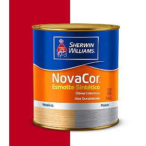 TINTA ESMALTE VERMELHO 3,600ml NOVACOR ALTO BRILHO  - SHERWIN WILLIAMS
