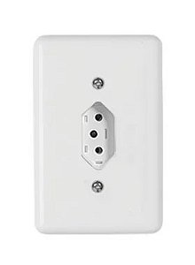 TOMADA 2P+T BRANCO STYLUS 20A/250V 4x2 - ILUMI
