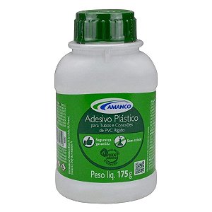 ADESIVO PVC FRASCO C/ PINCEL 175gr - AMANCO