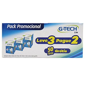 Tira-Teste G-Tech Lite Com 3 Caixas De 50 Unidades Cada