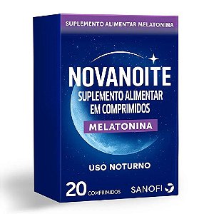 Suplemento Alimentar Melatonina Novanoite 20 Comprimidos