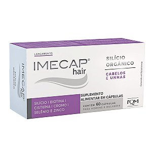 Suplemento Alimentar Imecap Hair Silício Orgânico 60 Cápsulas