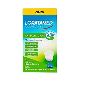 Loratamed Xarope 1mg/mL frasco 100mL