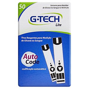 Tiras-Teste De Glicose G-Tech Lite 50 Unidades