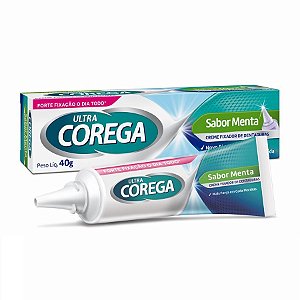 Creme Fixador De Dentadura Corega Ultra Sabor Menta 40g