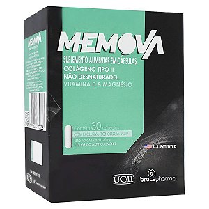 Suplemento Alimentar Memova Colágeno Tipo II Não Desnaturado 30 Cápsulas