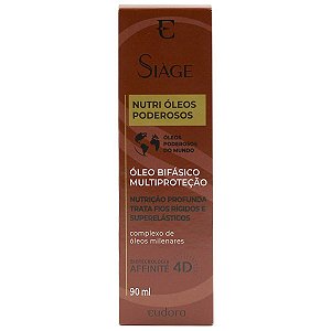 Óleo Bifásico Capilar Eudora Siàge Nutri Óleos Poderosos 90ml