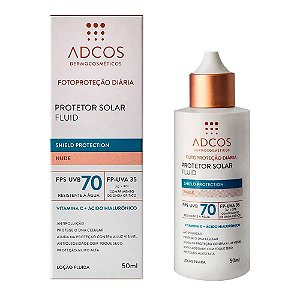 Protetor Solar Adcos Fluid Shield Protection FPS70 Nude 50ml