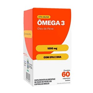 Suplemento Vita Mune Ômega 3 1000mg 60 Cápsulas Moles