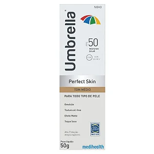 Protetor Solar Umbrella Perfect Skin FPS50 Tom Médio 50g