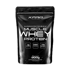 Suplemento Em Pó XPro Muscle Whey Protein Morango Refil 900g