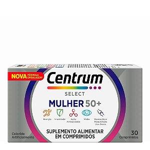 Suplemento Alimentar Centrum Select Mulher 50+ Com 30 Comprimidos