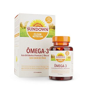 Suplemento Alimentar Sundown Naturals Ômega-3 Fish Oil 72 Minicápsulas Softgel