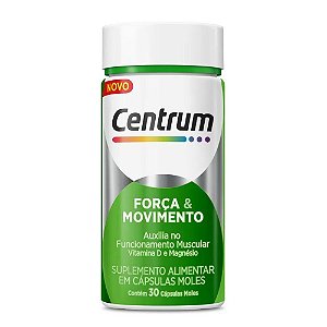 Suplemento Centrum Força E Movimento 30 Cápsulas Moles