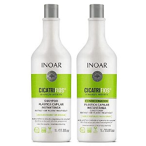Kit Inoar Cicatrifios Renovação Absoluta Shampoo + Condicionador Com 1L Cada