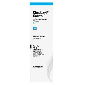 Clindoxyl Control 5% Gel Dermatológico Megalabs 45g