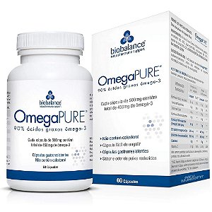 Suplemento Alimentar OmegaPure 60 Cápsulas Gastrorresistentes
