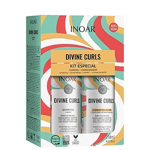 Kit Inoar Divine Curls Shampoo + Condicionador Com 250ml Cada
