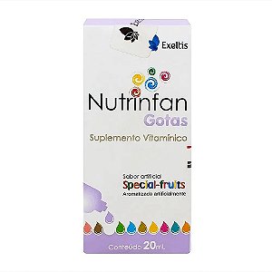 Suplemento Vitamínico Líquido Nutrinfan Gotas Sabor Special-Frutis 20ml