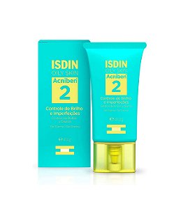 Gel Creme Facial ISDIN Oily Skin Acniben 2 Controle De Brilho 41,2g