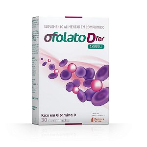 Suplemento Alimentar Ofolato DFer 2.000UI 30 Comprimidos